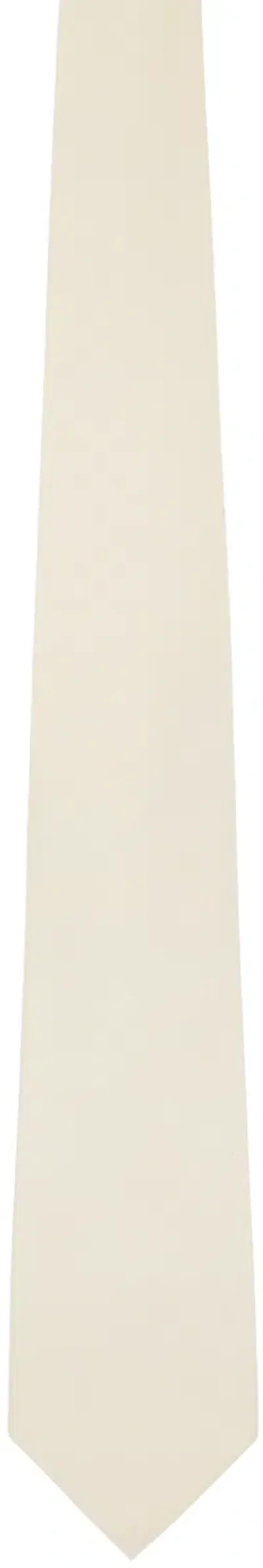 Auralee Beige Super Light Wool Tie In Light Beige