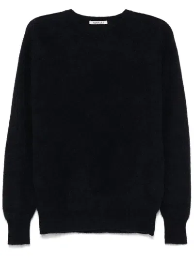 Auralee Brushed Sweater In Black