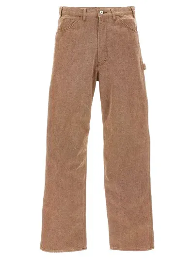 Auralee Canvas Pants In Brown