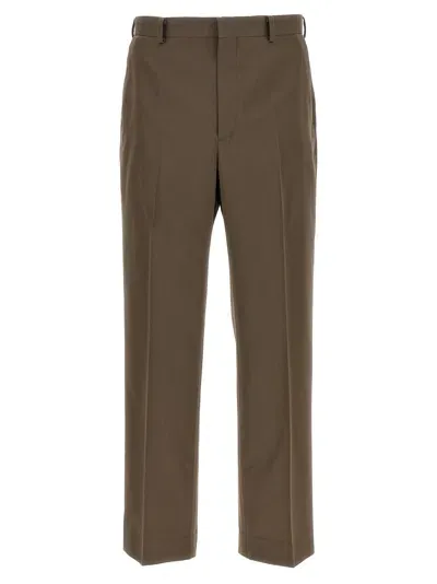 Auralee Gabardine Trousers In Brown