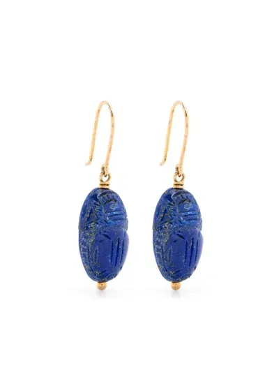 Aurelie Bidermann 18kt Yellow Gold Beetle Earrings