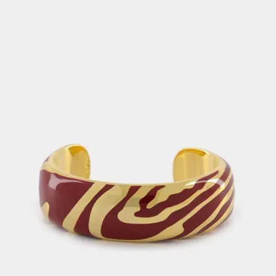 Aurelie Bidermann Liwa Cuff In Burgundy