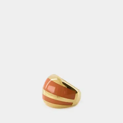 Aurelie Bidermann Ring - Aurã©lie Bidermann - Orange Tamarin - Gold Metal