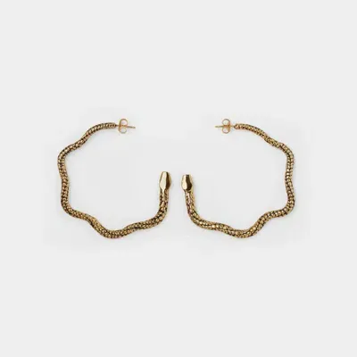 Aurelie Bidermann Tao Hoop Earrings In Gold