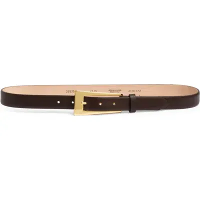 Aureum No. 10 Leather Belt In Coco Gold