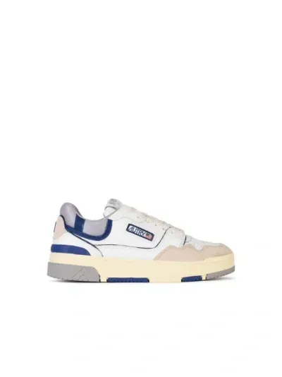 Autry Clc Bliu White Leather Blend Sneakers