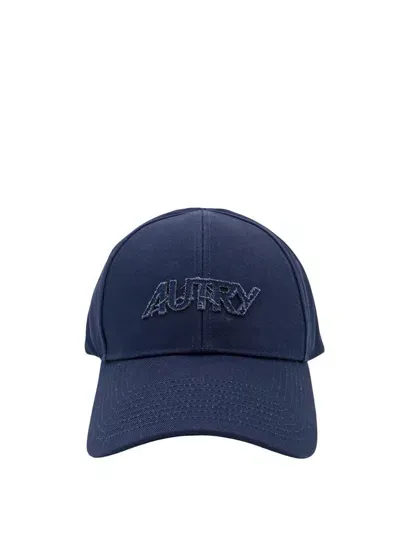 Autry Gabardine Baseball Cap In Blue