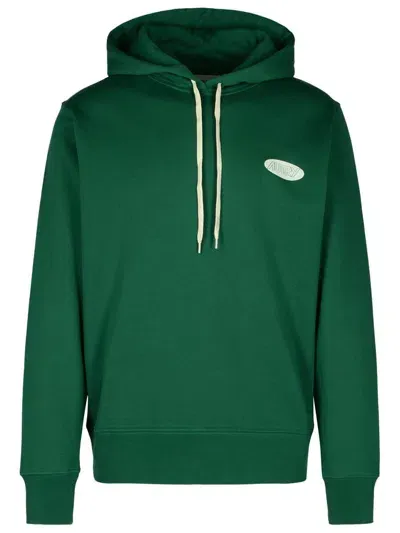 Autry Logo-print Cotton Hoodie In Verde