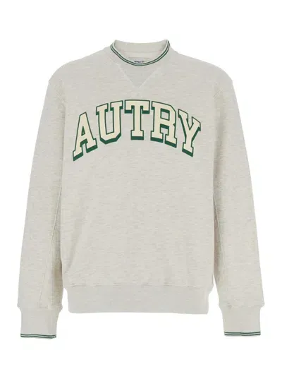 Autry Grey Cotton Blend Sweatshirt