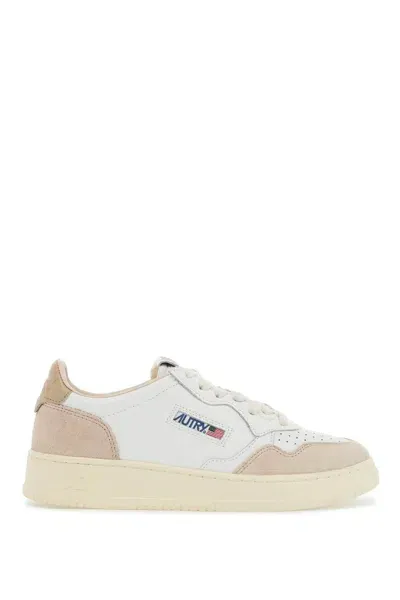 Autry Leather Medalist Low Sneakers In Neutral