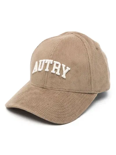 Autry Logo-embroidered Baseball Cap In Brown