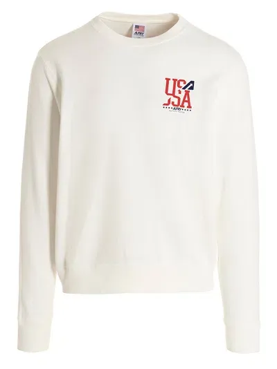 Autry Logo Sweatshirt In Neutral