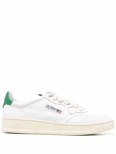 Autry Medalist Low Leather Sneakers In Green