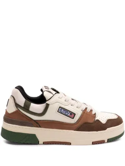 Autry Leather Clc Sneakers In Ebony,multicolor