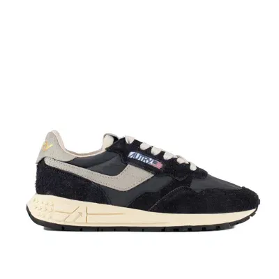 Autry Sneakers Reelwind Low In Nylon And Suede Black