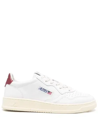 Autry Sneakers Medalist In Cowskin In White