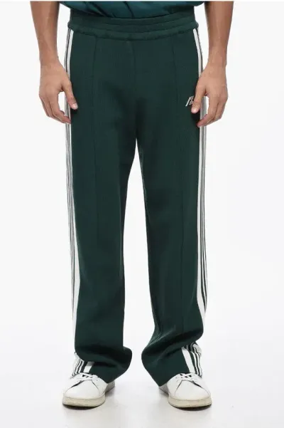 Autry Straight Leg Joggers With Contrasting Side Band In Green