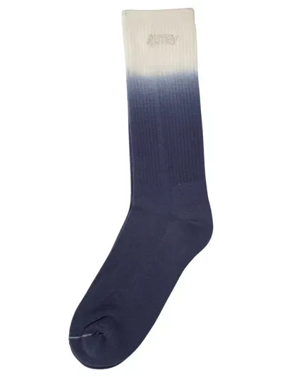 Autry Unic Tye Dye Socks In Blue