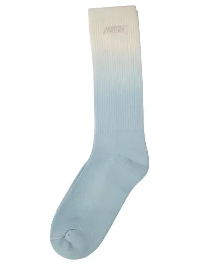 Autry Unic Tye Dye Socks In Blue