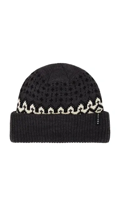 Autumn Headwear Fair Isle Beanie In Grey