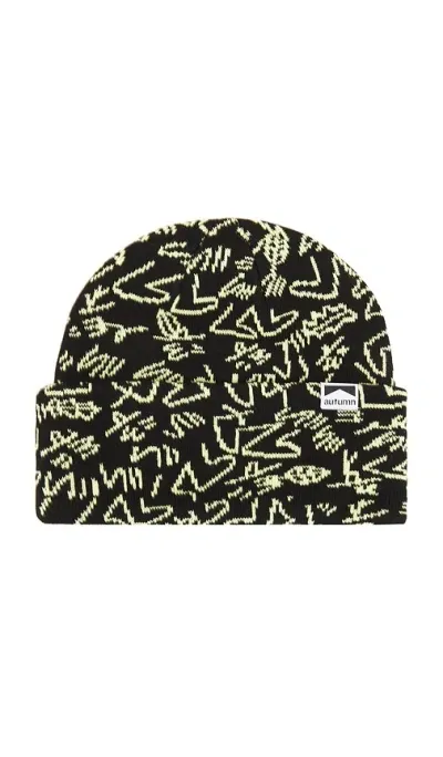 Autumn Headwear Gus Camo Beanie In 블랙