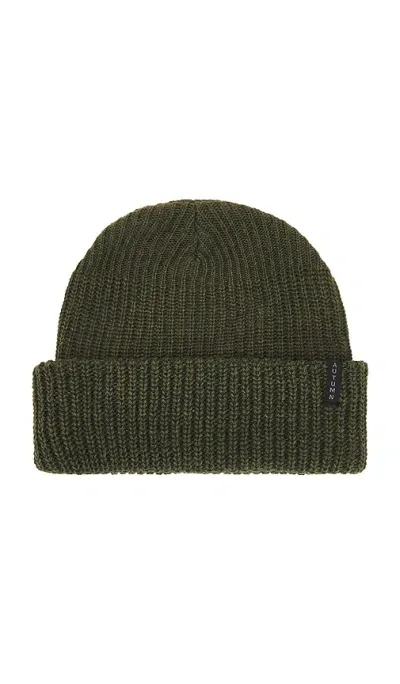 Autumn Headwear Ribbed Knit Beanie In Army