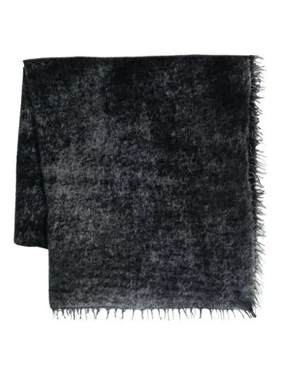 Avant Toi Cashmere Scarf 185x90 In Blue