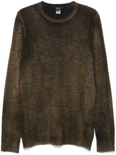 Avant Toi Pilled Sweater In Brown