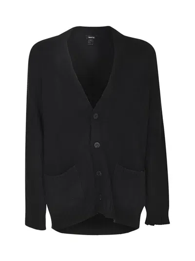 Avant Toi V-neck 3-buttoned Cardigan In Black