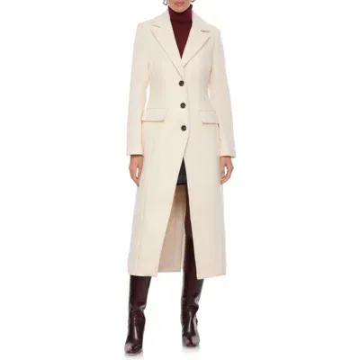 Avec Les Filles Cutaway Coat In Cream