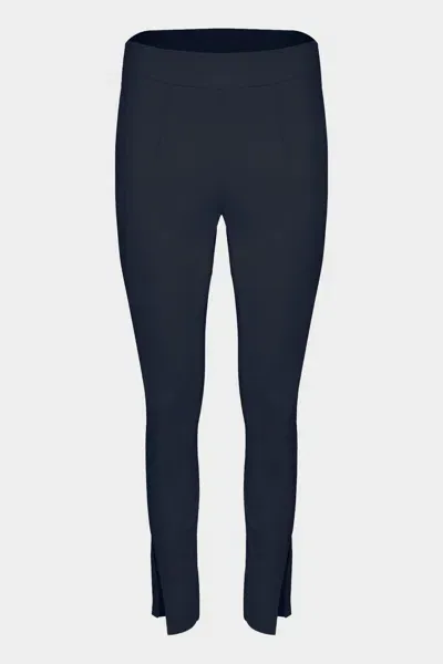 Avenue Montaigne Max Freedom Pant In Navy In Black