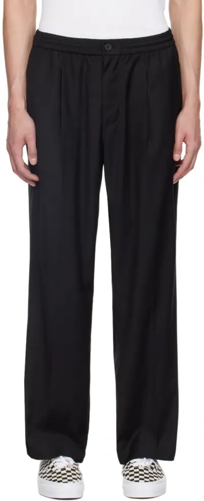 Awake Ny Black Pleated Trousers