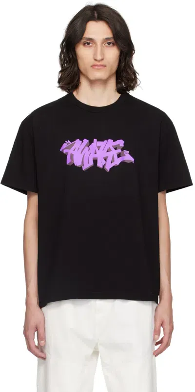 Awake Ny Black Print T-shirt