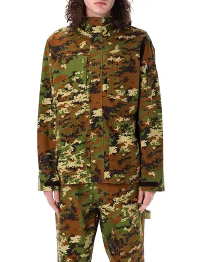 Awake Ny Camo Ripstop Jacket In Green