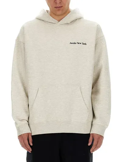 Awake Ny Hoodie In Grey