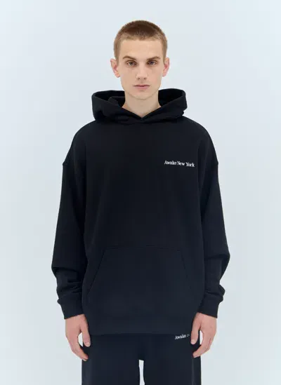 Awake Ny Serif Sweatshirt In Black