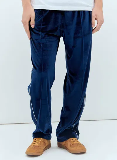 Awake Ny Velour Track Pants In Navy