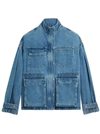 Axel Arigato Amble Jacket In Blue