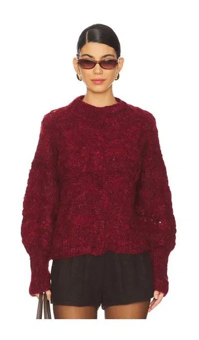 Ayni Lala Cardigan In Burgundy