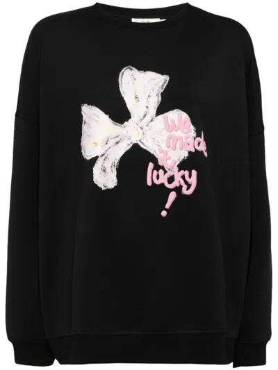 B+ab Graphic-print Sweatshirt In Black