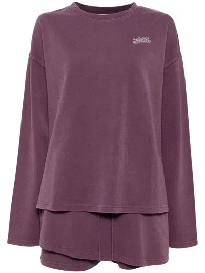 B+ab Jersey Top Skort Set In Purple