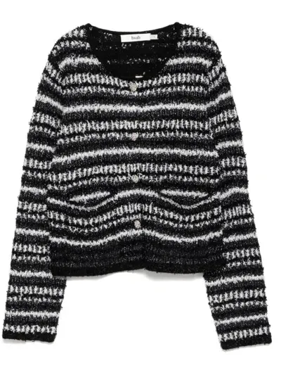 B+ab Round-neck Cardigan In Black