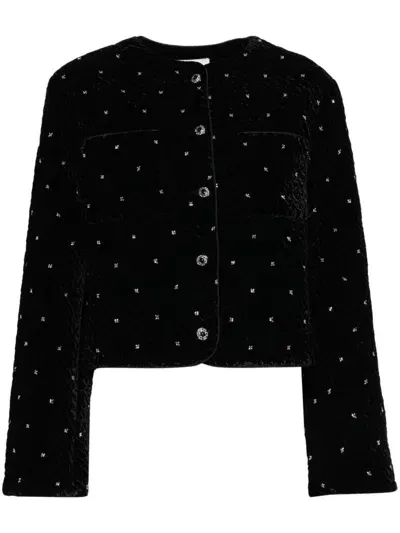 B+ab Sequin Detail Jacket In Black