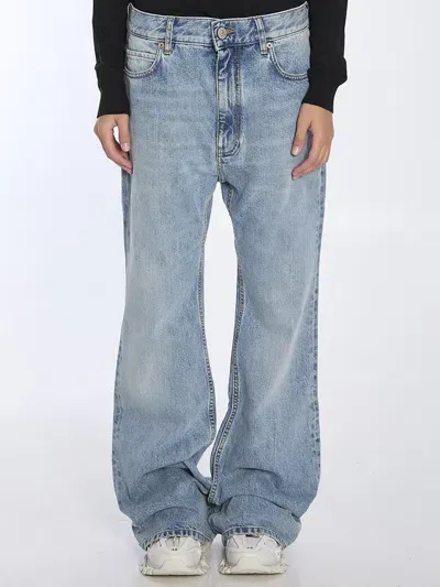 Balenciaga Flared Jeans In Blue