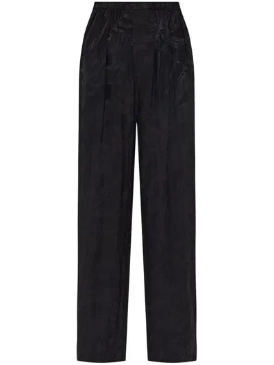 Balenciaga Loose-fit Long-leg Trousers In Black