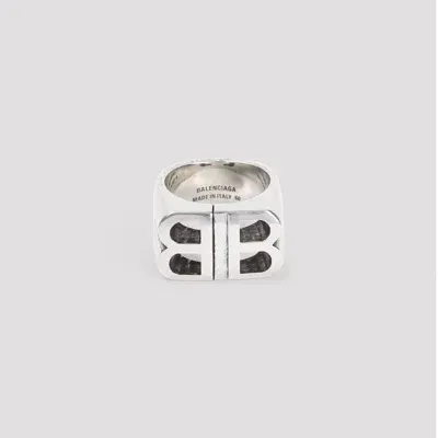 Balenciaga Bb Signet Ring In Multi