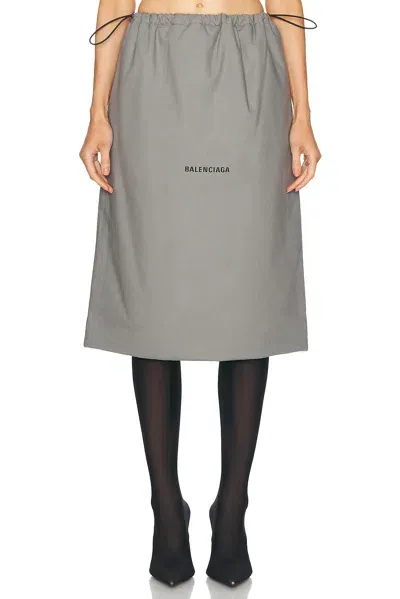 Balenciaga Shoe Bag Skirt In Grey