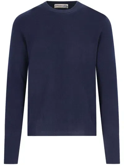 Ballantyne Cashmere Jumper In Blue