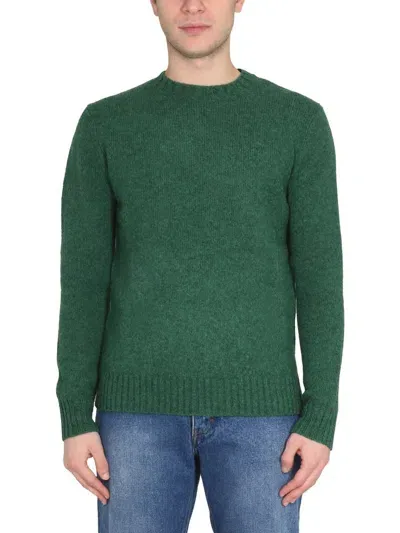 Ballantyne Round Neck Pullover In Green