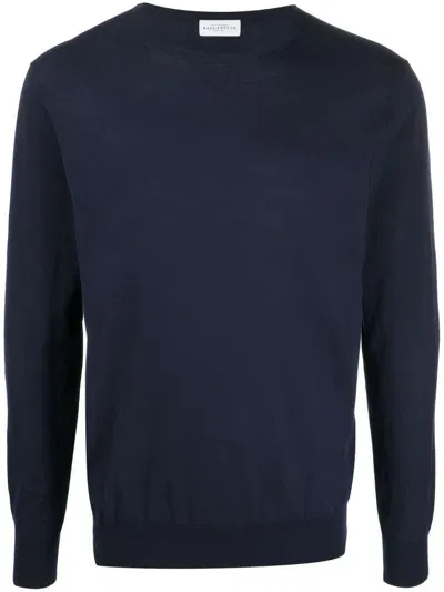 Ballantyne Crew-neck Knit Jumper In Blue